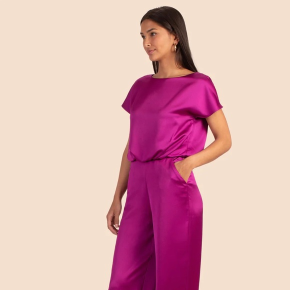 Trina Turk Fuchsia Jumpsuit - Picture 1 of 3